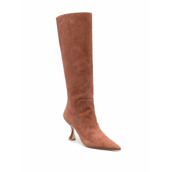 Stuart Weitzman Shoes - $795 Stuart Weitzman XCurve 85 Slouch Boot Pointed Toe Knee High Capucino 8.5